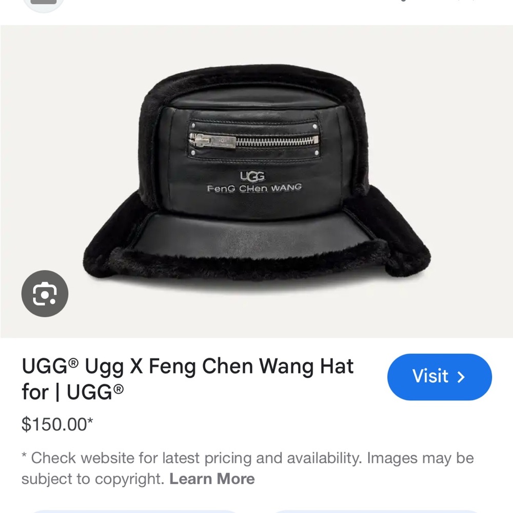 Ugg X Feng Chen Wang Hat NWT